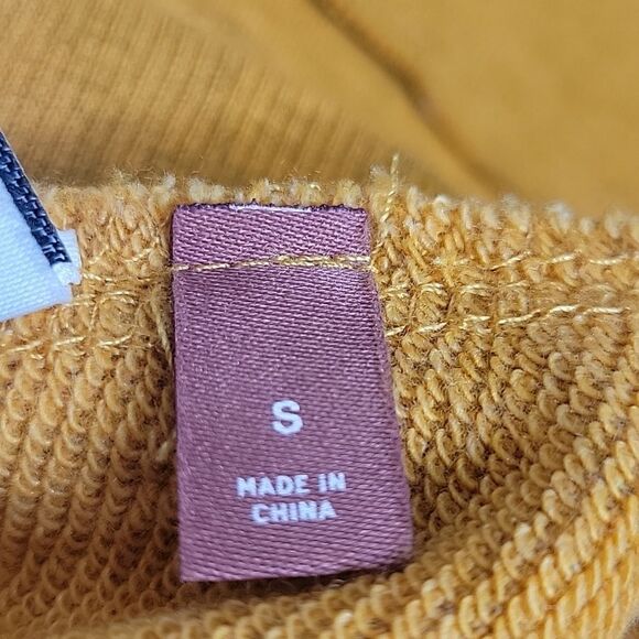 Anthropologie Gold Pullover with Cut Out Back Size Small - Picture 5 of 9